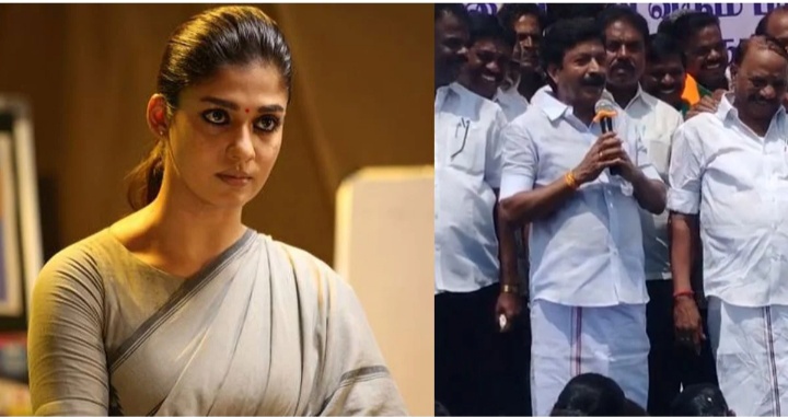 C V சண்முகம் நயன்தாரா சர்ச்சை பேச்சு அரசியல் விமர்சனம் வைரல்