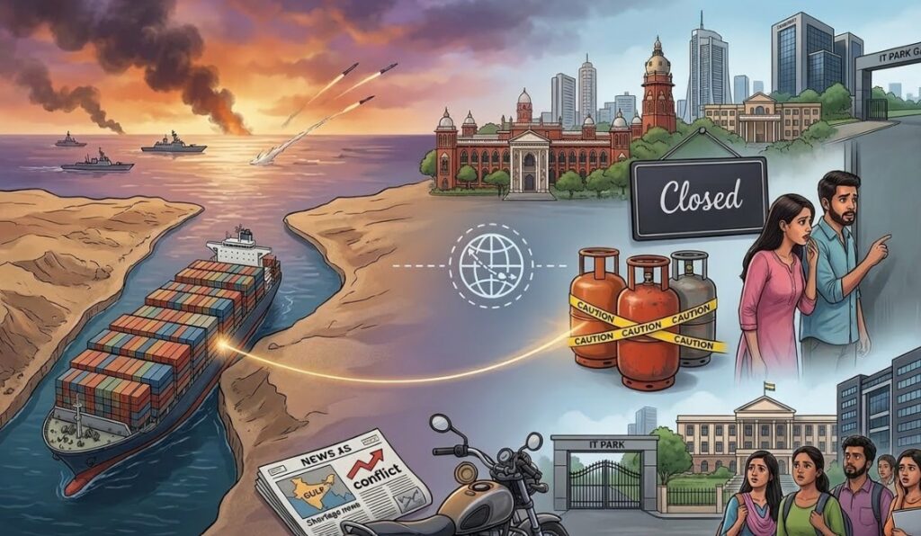 அமெரிக்கா–ஈரான்–இஸ்ரேல் போர்: சென்னை, பெங்களூர் பாதிப்பு