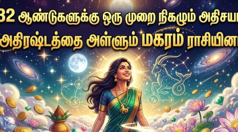 மகர ராசிக்கு 32 ஆண்டுகள் பின் அதிர்ஷ்டம் தொடக்கம்