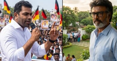 ரஜினிகாந்த் அரசியல் சர்ச்சை குறித்து ஆதவ் அர்ஜுனா விமர்சனம் மற்றும் ரஜினி பதில் அளிக்கும் நிகழ்வு